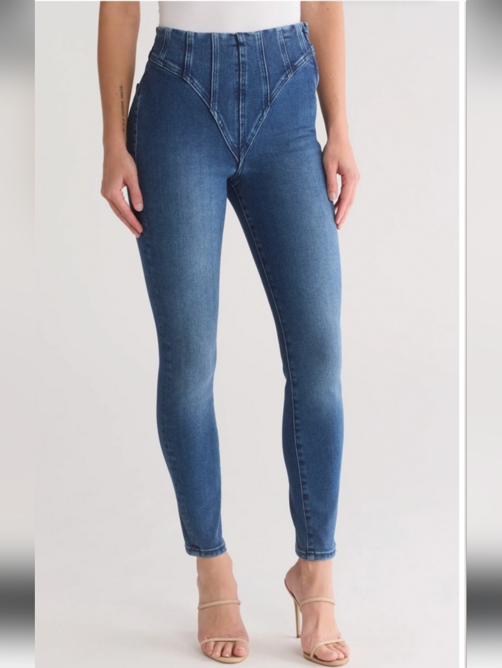 GOOD AMERICAN Good Legs High Rise Skinny Jeans Sculpting Stretch 10/30 NWT